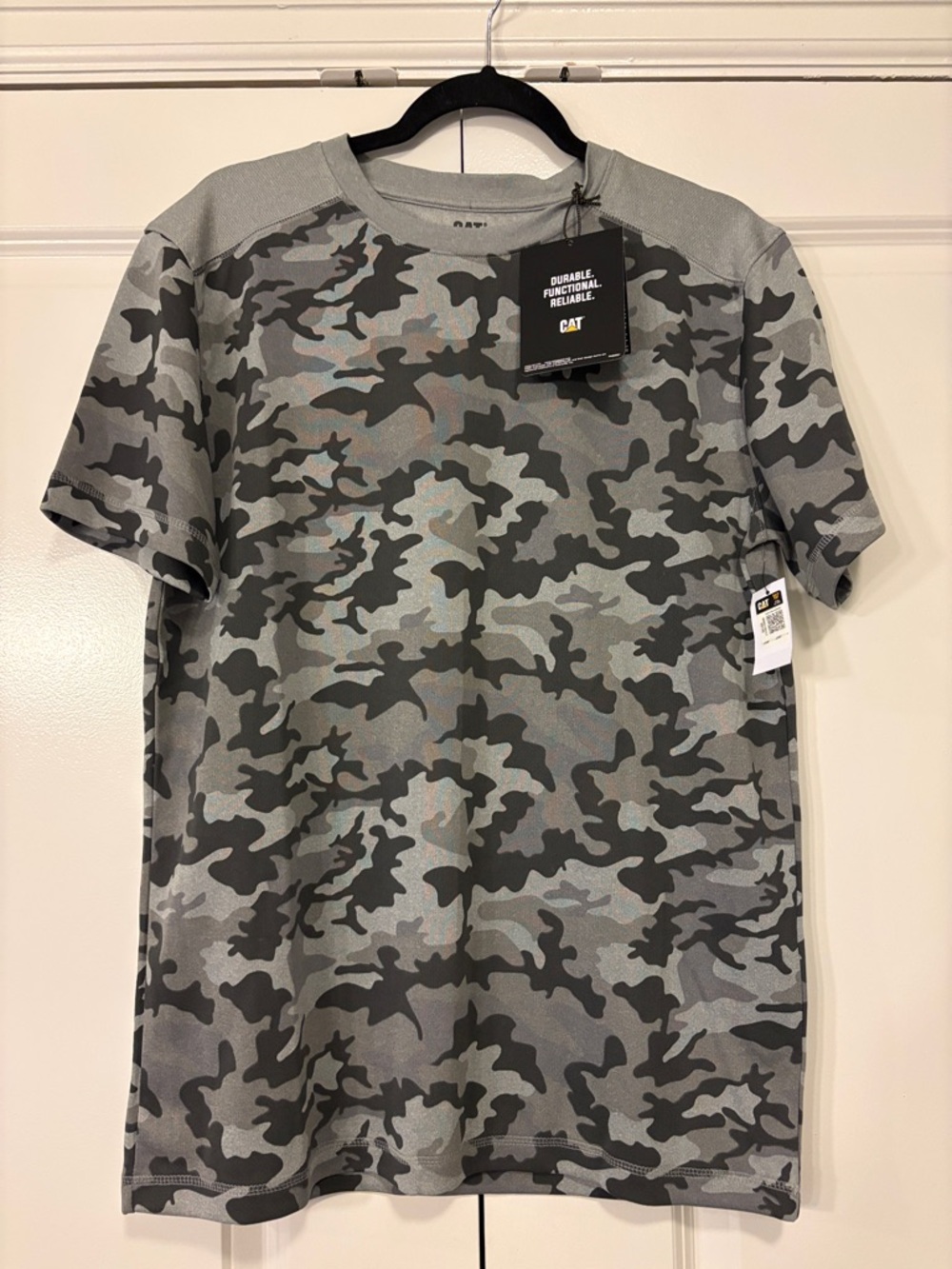 Caterpillar Gray Camo Short Sleeve Tee